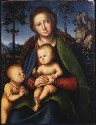 Lucas Cranach the Elder Madonna with Child with Young John the Baptist Sweden oil painting artist